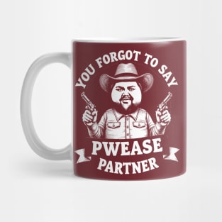 JD Vance Face Meme - You Forgot To Say Pwease Mug